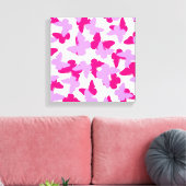 Gelaagde Butterflies Canvas Afdruk (Insitu (Woonkamer))