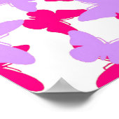 Gelaagde Butterflies Poster (Hoek)