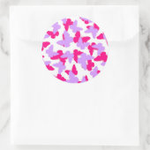 Gelaagde Butterflies Ronde Sticker (Tas)