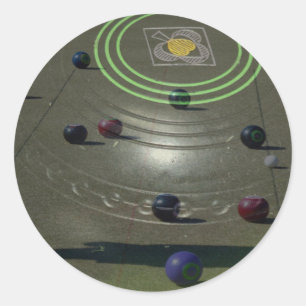 gelaagde compositie voor gelaagde schotel, ronde sticker