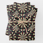 gelaagde dartboards voor bullseye, inpakpapier vel (In situ)