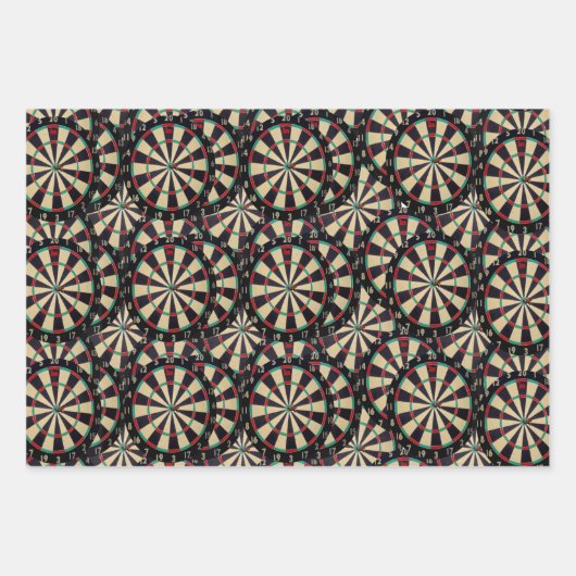 gelaagde dartboards voor bullseye, inpakpapier vel (Voorkant)