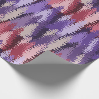 Gelaagde Dennenbos Patroon Cadeaupapier