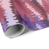Gelaagde Dennenbos Patroon Cadeaupapier (Rol Hoek)