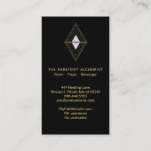 *~* Gelaagde geometrie Gold geometrische driehoeke Visitekaartje (Achterkant)