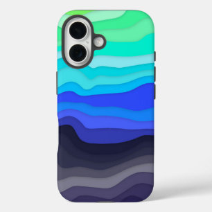 Gelaagde golven iPhone-hoesje Donkere melkweg iPhone 16 Hoesje