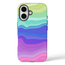 Gelaagde golven iPhone hoesje | Kawaii Pastel