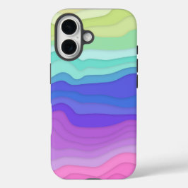 Gelaagde golven iPhone hoesje | Kawaii Pastel