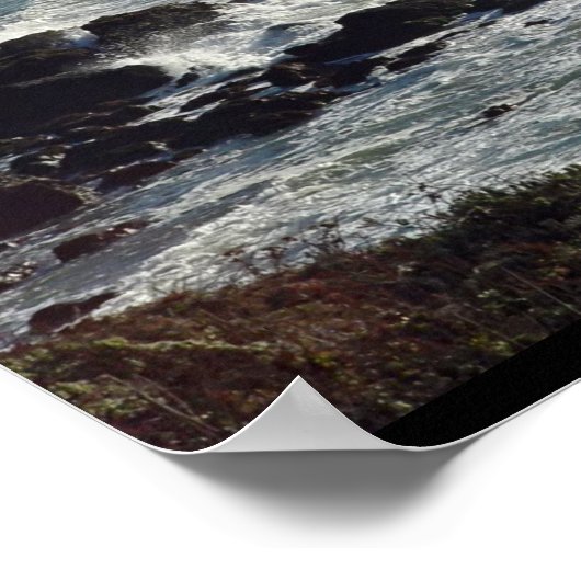 Gelaagde golven poster (Hoek)