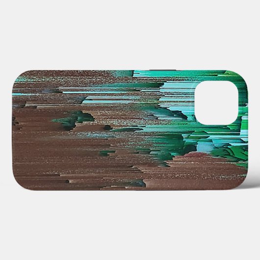 Gelaagde groene en bruine verf Case-Mate iPhone case (Achterkant (horizontaal))
