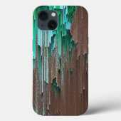 Gelaagde groene en bruine verf Case-Mate iPhone case (Achterkant)
