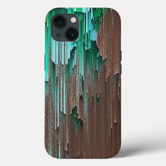 Gelaagde groene en bruine verf Case-Mate iPhone case (Achterkant)