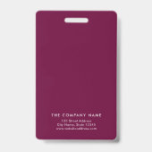 Gelaagde groene en Paarse foto Badge (Achterkant)