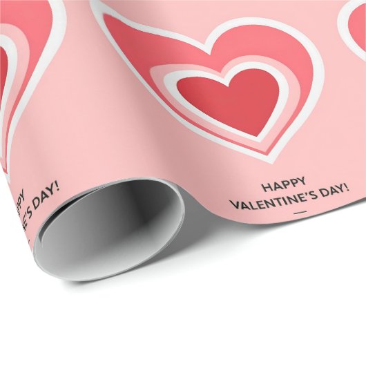 Gelaagde Hart Liefje Viering Wrapping Pape Cadeaupapier (Rol Hoek)