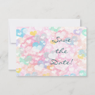 Gelaagde Harten Watercolor Trouw Save the Date