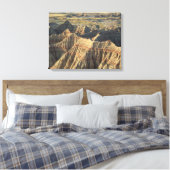 Gelaagde Hoodoos van de Badlands Canvas Afdruk (Insitu (Slaapkamer))