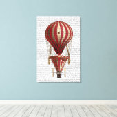 Gelaagde hot-luchtballon — Rood afdrukken (Insitu (Houten vloer))