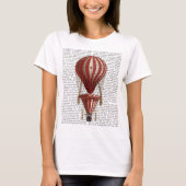 Gelaagde hot-luchtballon — Rood afdrukken T-shirt (Voorkant)