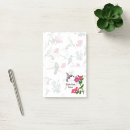 Gelaagde Hummingbird Roze Garden Lrg Post-it Notit Post-it® Notes