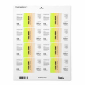Gelaagde inkt Neon Dropper Fles Serum Labels (Full Sheet)