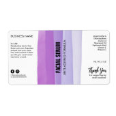 Gelaagde inkt Paars Dropper Fles Serum Labels (Voorkant)