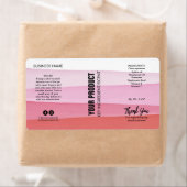 Gelaagde inktroze lichaamstip Butter Jar Product L Etiket (Insitu)