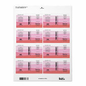 Gelaagde inktroze lichaamstip Butter Jar Product L Etiket (Full Sheet)