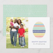 Gelaagde Kaart voor oosters - Indigo (Voorkant / Achterkant)