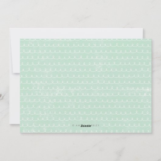 Gelaagde Kaart voor oosters - Indigo (Achterkant)