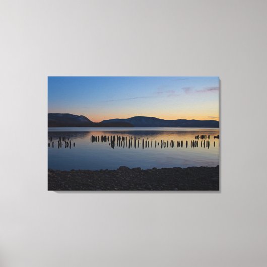 Gelaagde landschap canvas afdruk (Voorkant)