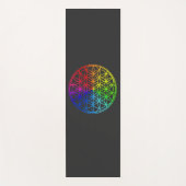 Gelaagde meetkundige ventilator yogamat (Voorkant)