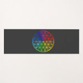 Gelaagde meetkundige ventilator yogamat (Voorkant (horizontaal))