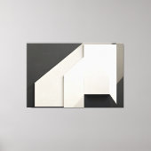Gelaagde Minimalistische Abstracte Kunst Canvas Afdruk (Voorkant)