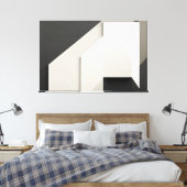 Gelaagde Minimalistische Abstracte Kunst Canvas Afdruk (Insitu (Slaapkamer))