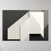 Gelaagde Minimalistische Abstracte Kunst Poster (Voorkant)