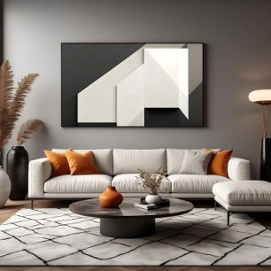 Gelaagde Minimalistische Abstracte Kunst Poster