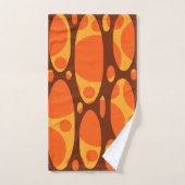 Gelaagde ovalen uit de jaren zeventig bad handdoek (Handdoek)