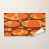 Gelaagde ovalen uit de jaren zeventig bad handdoek (Handdoek)