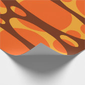 Gelaagde ovalen uit de jaren zeventig cadeaupapier (Hoek)