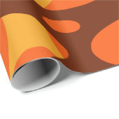 Gelaagde ovalen uit de jaren zeventig cadeaupapier (Rol Hoek)