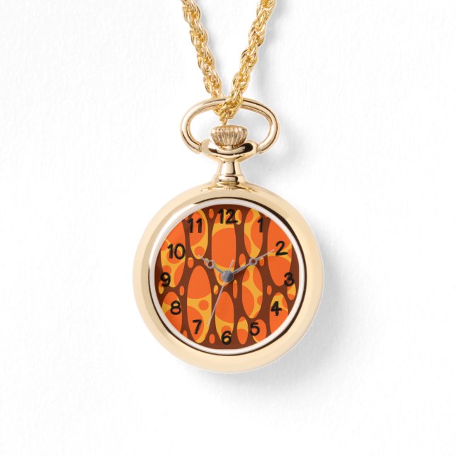 Gelaagde ovalen uit de jaren zeventig horloge (Voorkant)