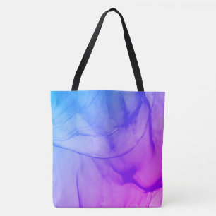 Gelaagde Paars Tote Bag