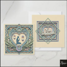Gelaagde Papercut Islamitische Gebeds Kunst Hart
