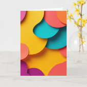 Gelaagde Papieren Collage Kaart (Gele Bloem)