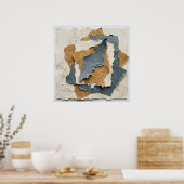 Gelaagde Papieren Collage Poster (Keuken)