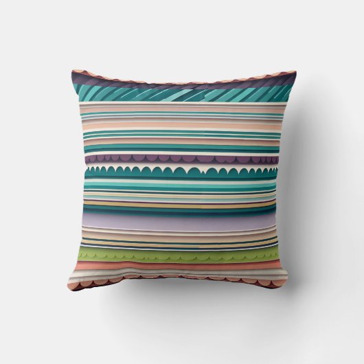 gelaagde papieruitsparingen kussen (Achterkant)