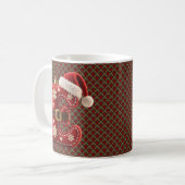 Gelaagde Pastel Gouden Rand Letter E Koffiemok (Voorkant links)