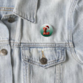 Gelaagde Pastel Gouden Rand Letter L Ronde Button 3,2 Cm (In situ)