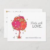 Gelaagde patchwork gemaakt met Love Adverteren Kaa Briefkaart (Voorkant / Achterkant)