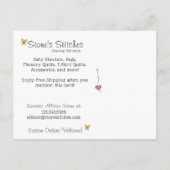 Gelaagde patchwork gemaakt met Love Adverteren Kaa Briefkaart (Achterkant)